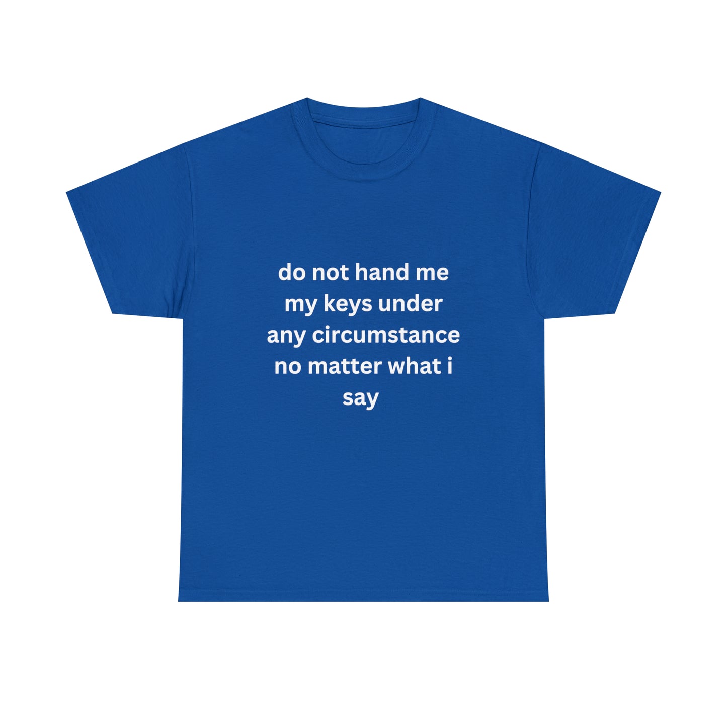 Do Not Hand Me My Keys Tee