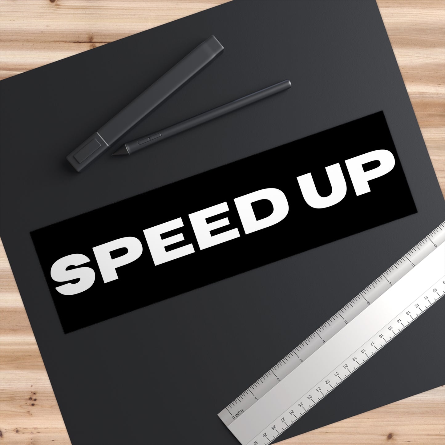 "SPEED UP" Bumper Sticker