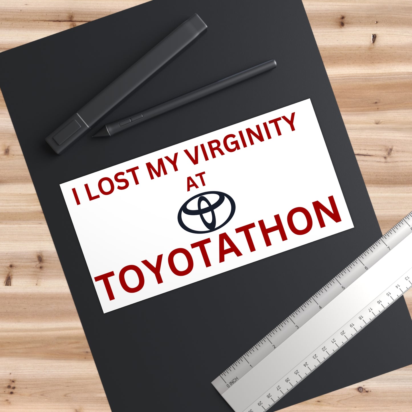 I Lost My Virginity at TOYOTATHON Bumper Sticker